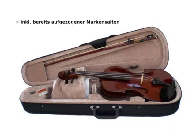 Sinfonie24 Bratschen-Set in Palisander (Basic II) inkl Bogen,Koffer,Markensaiten