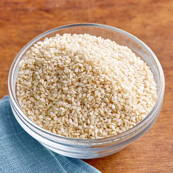 White Sesame Seeds Hulled Raw 100% Pure Natural Non-GMO, Kosher, Vegan Bulk