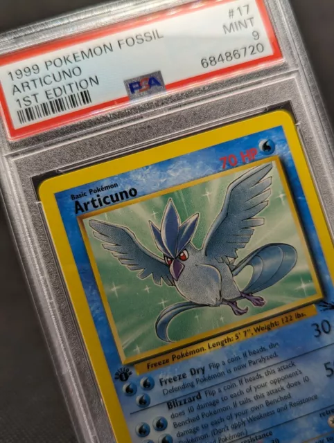 Articuno 17/62 1st Edition Fossil Set Non-Holo WOTC Pokemon Card