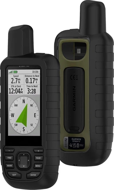 Generic Voikoli Étui de protection en silicone souple compatible avec Garmin GPSMAP 67i 66i, accessoires de cyclisme [rouge