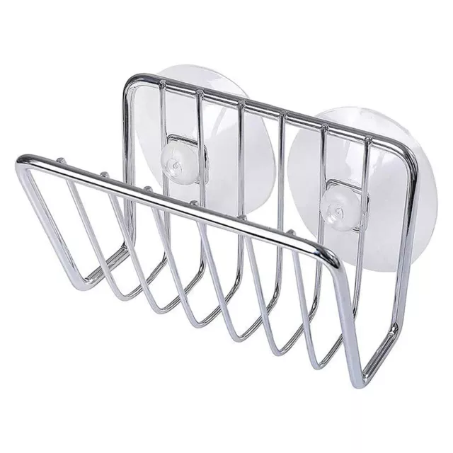 Kitchen Soap Rack Brush Stainless Steel Sink Caddy Sponge Holder Organizer