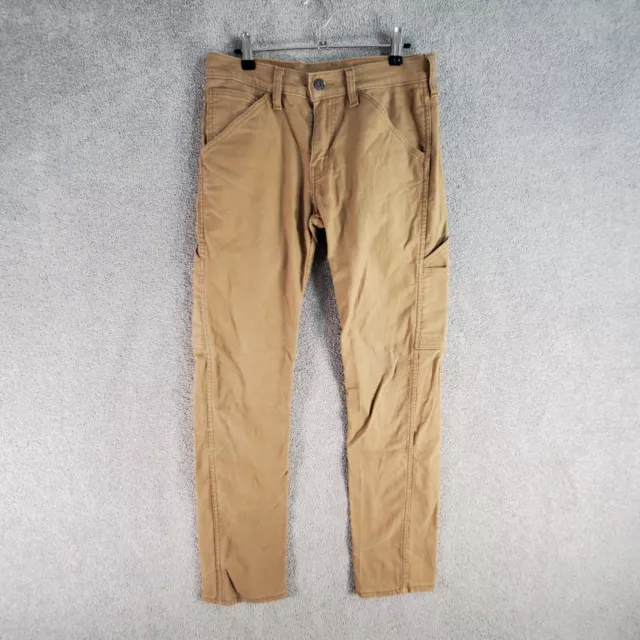 LEVIS 511 Jeans Mens 30 x 32 Tan Brown Tapered Slim Denim Casual Zip Pocketed