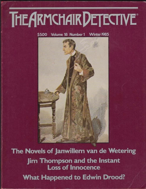 ARMCHAIR DETECTIVE Winter 1985 Van de Wetering; Jim Thompson Edwin Drood &c