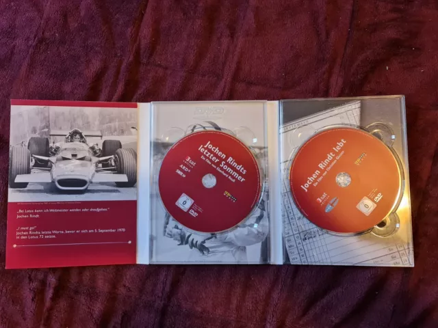 Jochen Rindt, Weltmeister Legende Rennfahrer Formel 1, 2 DVD'S, 187 min.Rarität 2