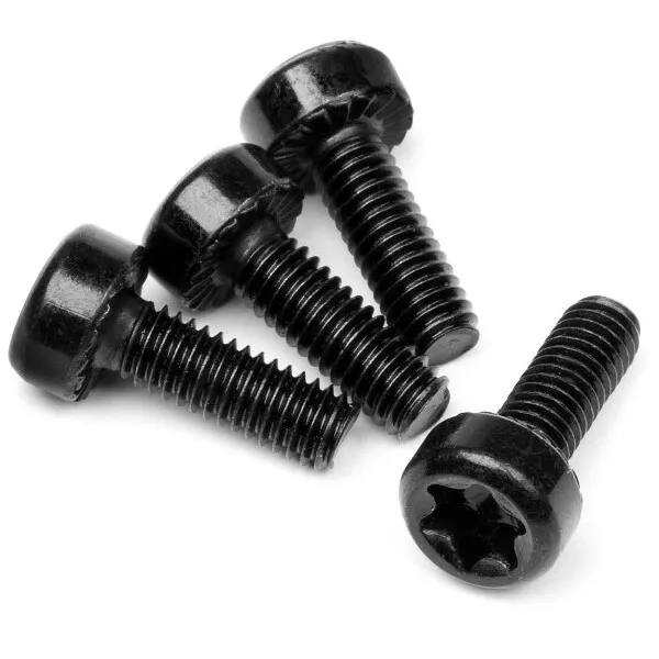 HPI Racing 15455 Wide Cap Head Torx Screw M4x12mm(4) Baja Fuelie 23 Engine