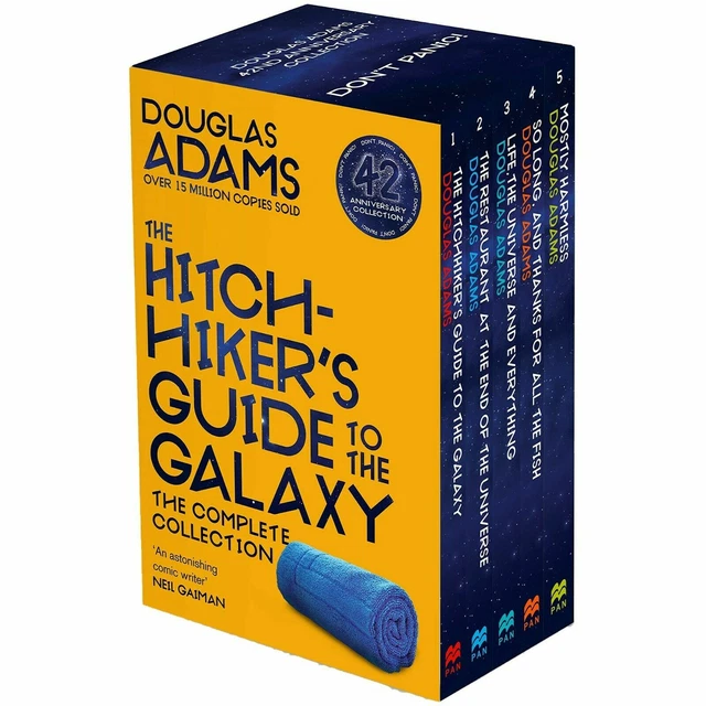 THE HITCHHIKER'S GUIDE to the Galaxy Complete Collection 5 Books Boxset