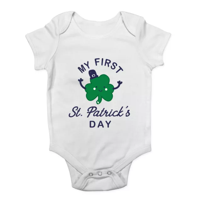 My First St. Patrick's Day Baby Grow Vest Bodysuit Boys Girls