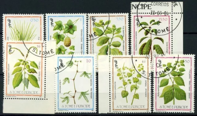 Saint Thomas and Prince Islands 1983 Mi. 861-868 Used 100% plants Nature