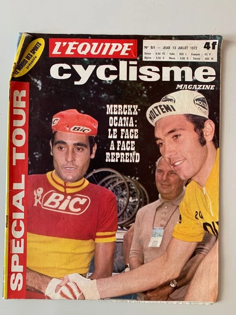 CYCLISME carte cycliste LUIS OCANA équipe BIC Format 7,8 sur