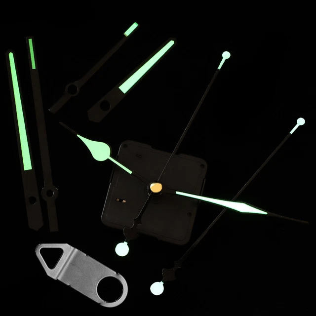 1 Set Large Clock Hands and Motor Kit Luminous Clock Pointer Clock Replacement