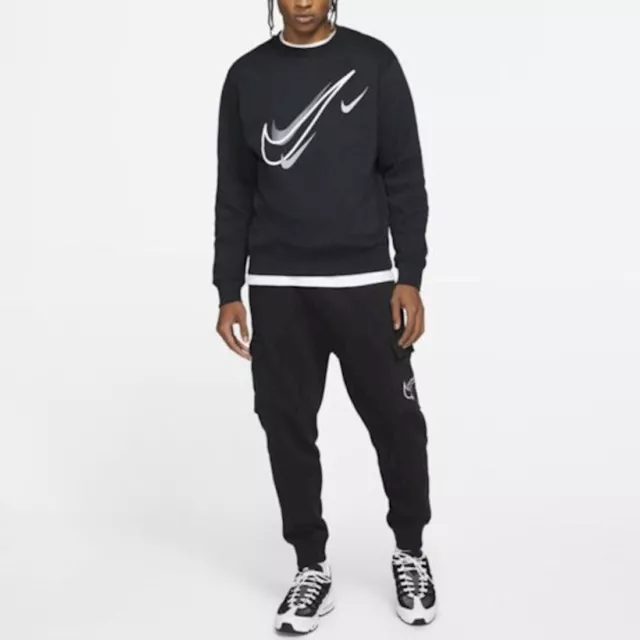 Nike Air Tracksuit Sweatshirt Fleece Joggers Hoody Sweatpants Bottoms Black Mens