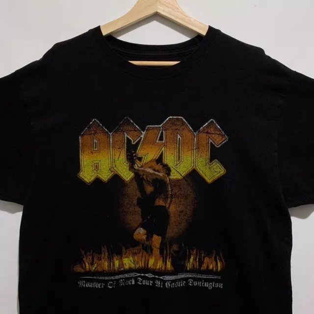 Vintage 2007 AC/DC Monster Of Rock Tour Castle Donington T Shirt Size Large