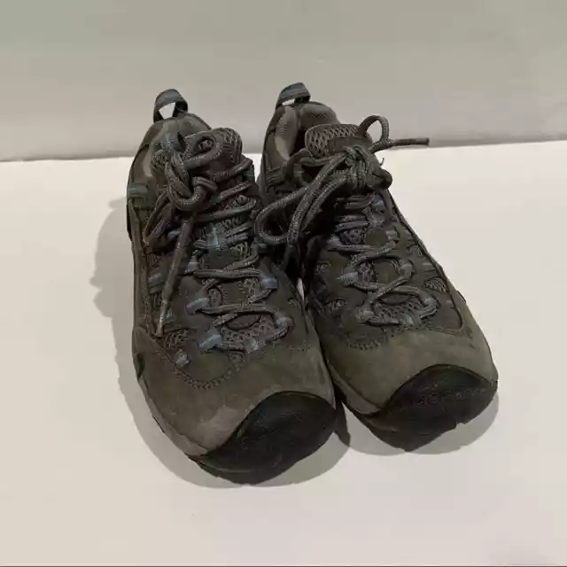 KEEN WOMEN'S TARGHEE Waterproof Mid Hiking Boots Blue Size 6.5 $42.00 ...