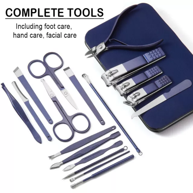 Women Men Nail Care Kit Cutter Set Clippers Manicure Pedicure Cuticle Tool Gift