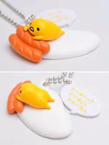 Takara Tomy Sanrio Gudetama Egg Food Mascot key chain Figure Sausage Egg