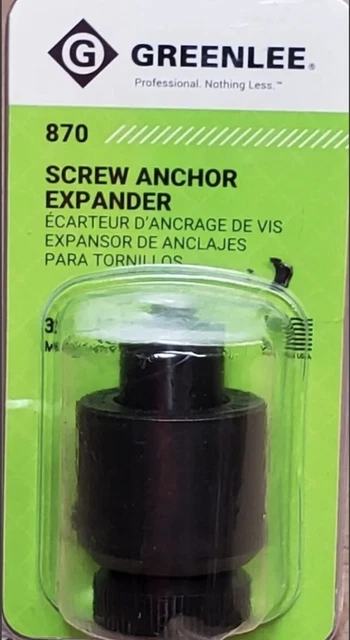 Greenlee 3/8"-16 Screw Anchor Set Tool # 870 New Sealed Free Shipping USPS