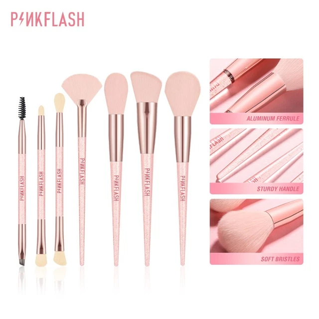 SOFT FLUFFY MAKEUP Brushes Pink Flash Powder Blusher Brush EUR 4,87