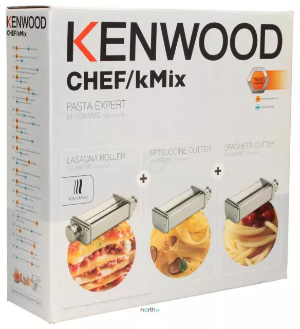 SFOGLIATRICI KENWOOD MAX980ME Kit di Accessori per la Pasta EUR