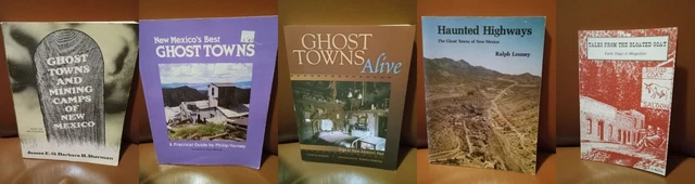 Collection of 5 old west, wild west books on New Mexico