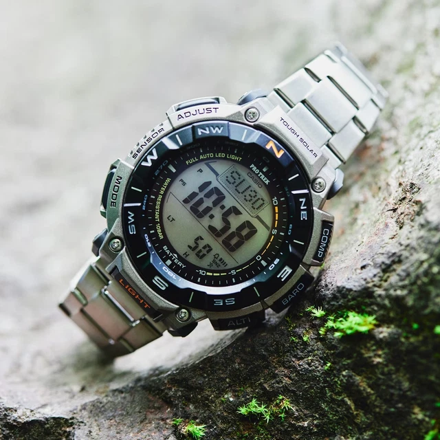 CASIO PRO TREK Prg-340T-7Er Altímetro Barómetro Termómetro Brújula