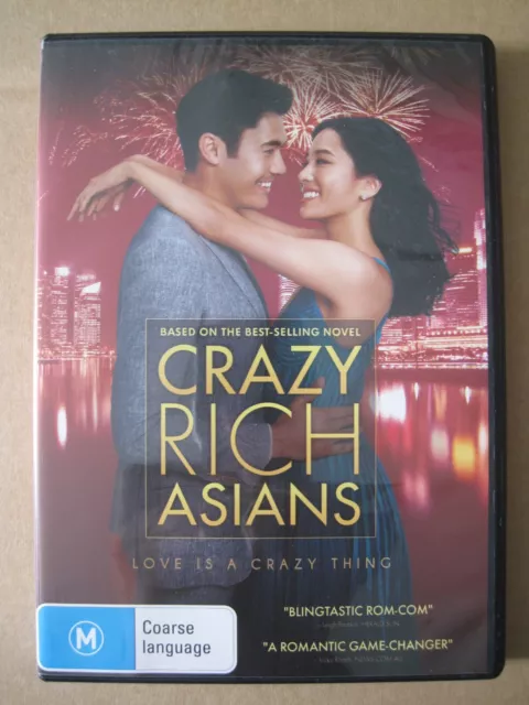 Crazy Rich Asians (DVD, 2018) - Used DVD Movie, Free Postage