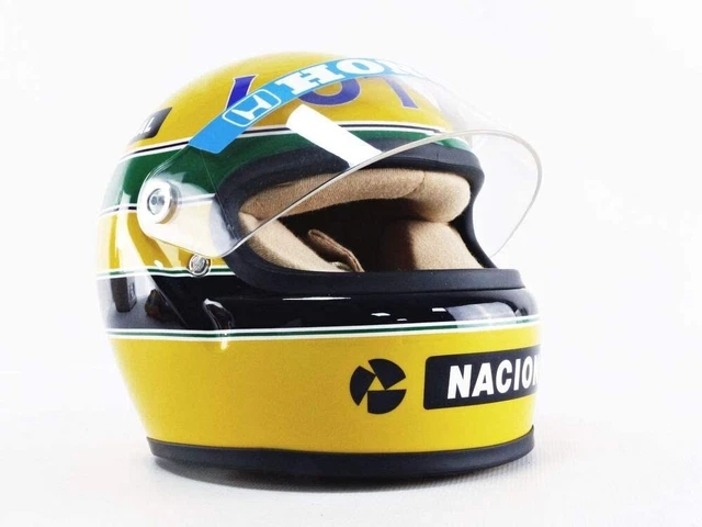 AYRTON SENNA 1987 Helmet 1/2 Scale Official Ayrton Senna Replica Model