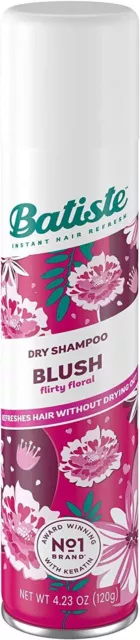 Batiste Dry Shampoo in Blush Floral & flirty Fragrance No Rinse Spray 2x200ml