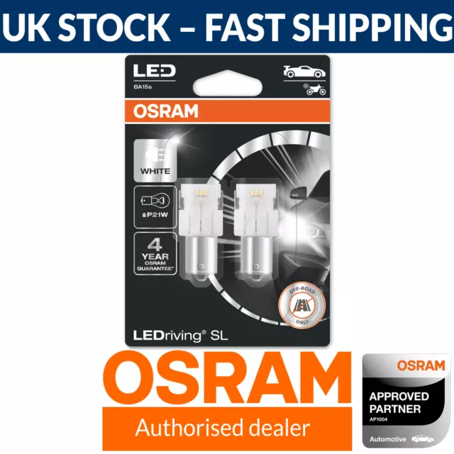 OSRAM LEDriving SL LED P21W  6000K Cool White Car Bulb (Twin) BA15s | 12V