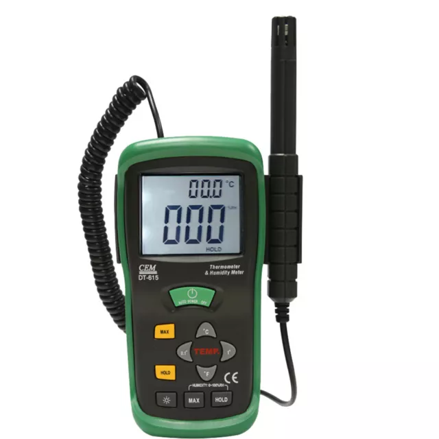CEM DT-615 Professional Handheld High Precision Humidity and Temperature Meter✦K