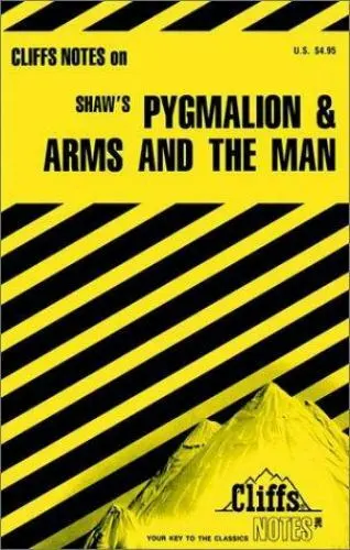Shaw’s Pygmalion & Arms and the Man Cliffs Notes. Good Condition.