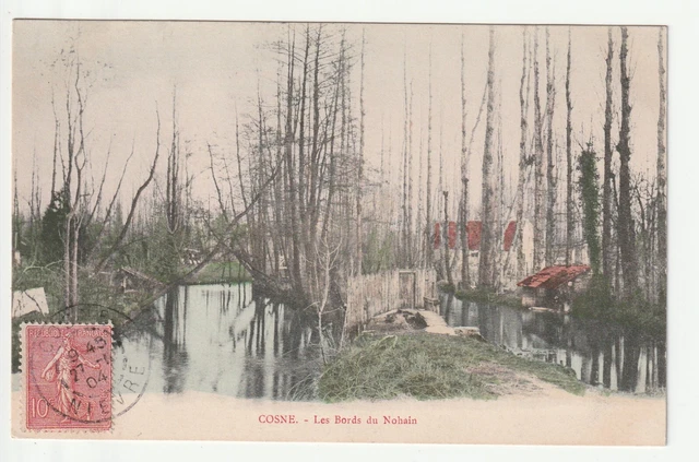 COSNE SUR LOIRE - Nievre - CPA 58 - les bords du Nohain