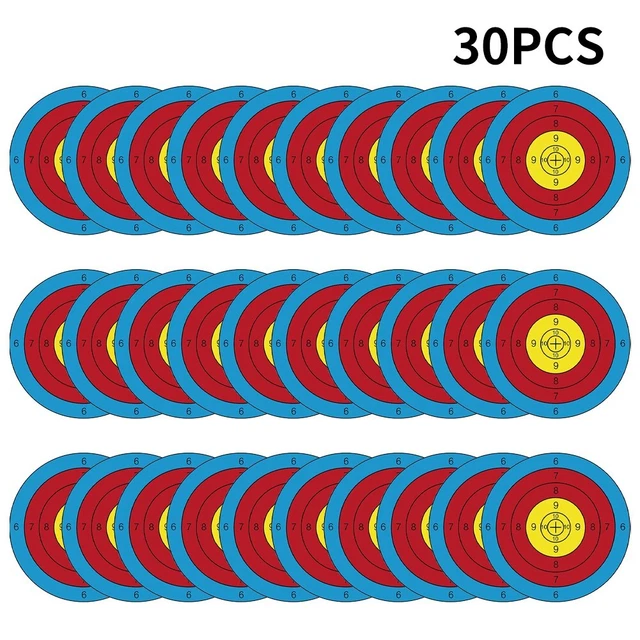 Bersagli Per Tiro Con L'Arco – 6 O 12 Pezzi, 16x58 Cm, Carta 100g, Sport Arco
