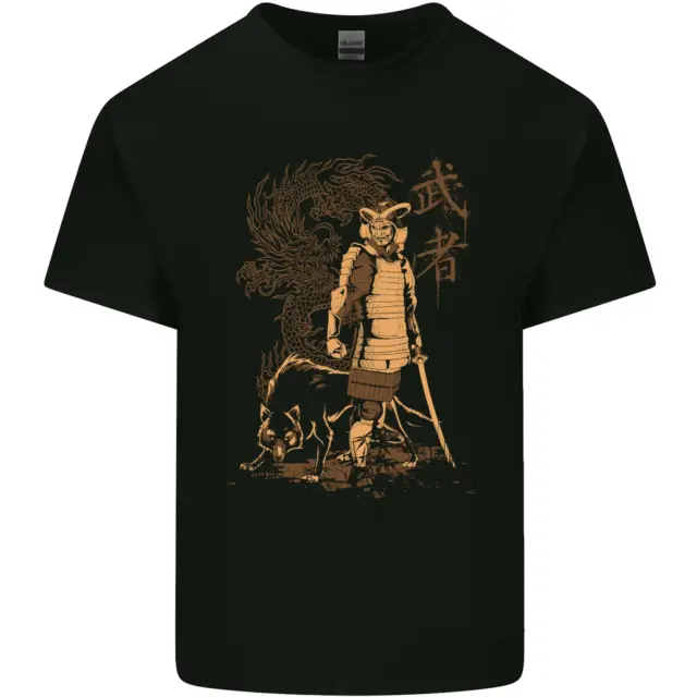 Dragon Warrior Lupo Dragon Mma Samurai T-Shirt Bambini