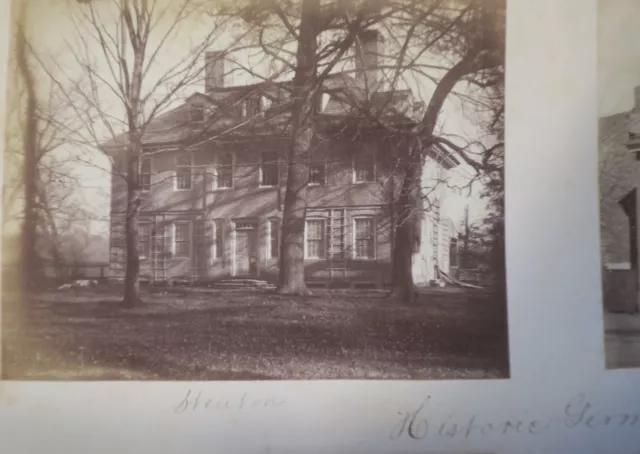 ORIG c 1880s photos GERMANTOWN PA historic buildings,Stenton,Wister,St Luke's Ch 3