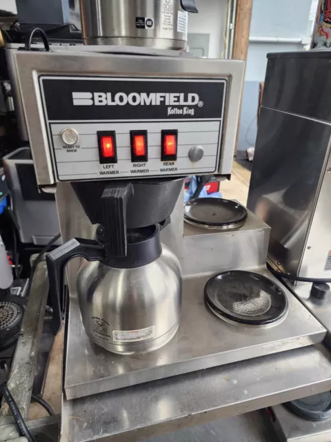 Bloomfield Koffee King Commercial 3 Burner Coffee Maker W/Heat Warmers