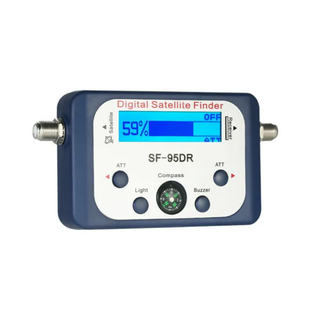 LCD Digital Satellite Finder Meter Signal Strength Dish Sat Directv Compass E