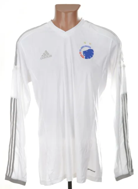 Fc Copenhagen 2014/2015 Home Football Shirt Jersey Adidas L Long Sleeve