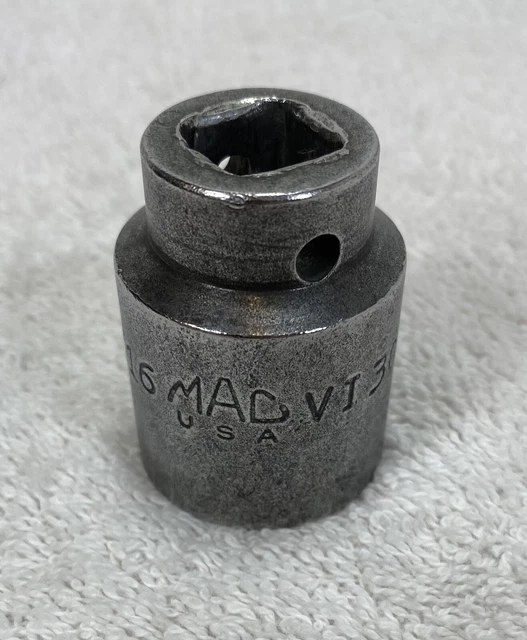 Mac Tools 1/2" Drive 15/16" SAE 6 Point Impact Short Socket VI306 Made in USA!