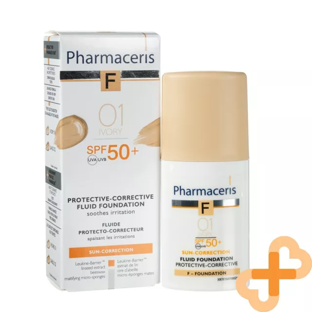 Pharmacie F Protection Correctif Fluide Base no.1 SPF50 30ml Ivoire