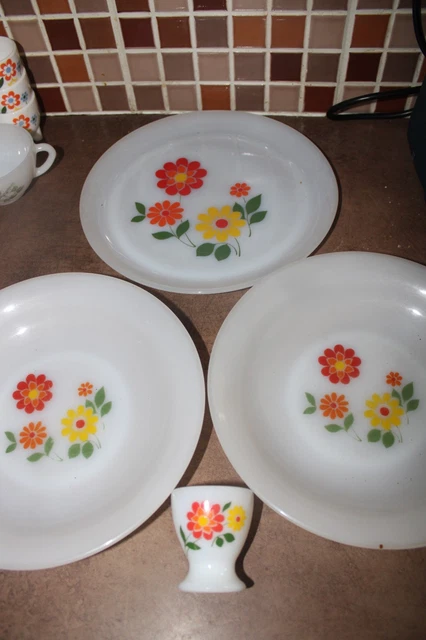 6 assiettes creuses Arcopal Aster - Arts de la table