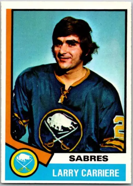 1974-75 O-Pee-Chee #43 Larry Carriere  Buffalo Sabres V46164