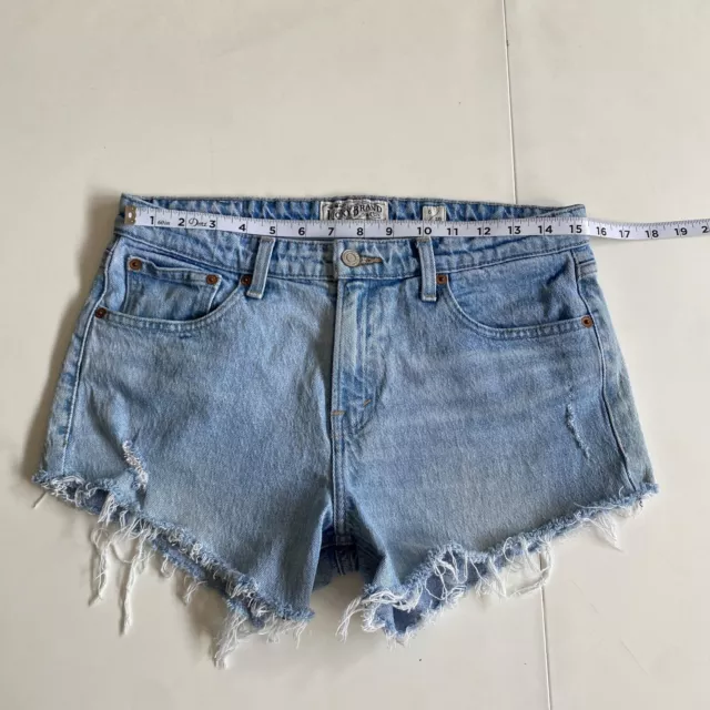 Lucky Brand Shorts Womens 6 Blue Cutoff Distressed Medium Wash Denim 30x3