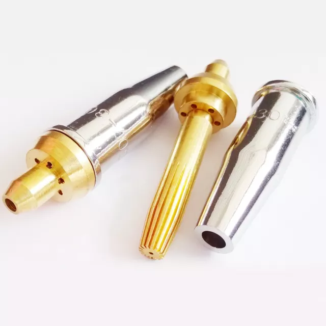 2pcs 1# Propane Gas Cutting Nozzle Tips For G07-30 Torch Seperated Style