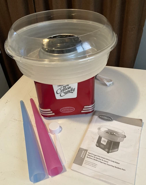 NOSTALGIA RETRO HARD & Sugar Free Candy Countertop Cotton Candy Maker