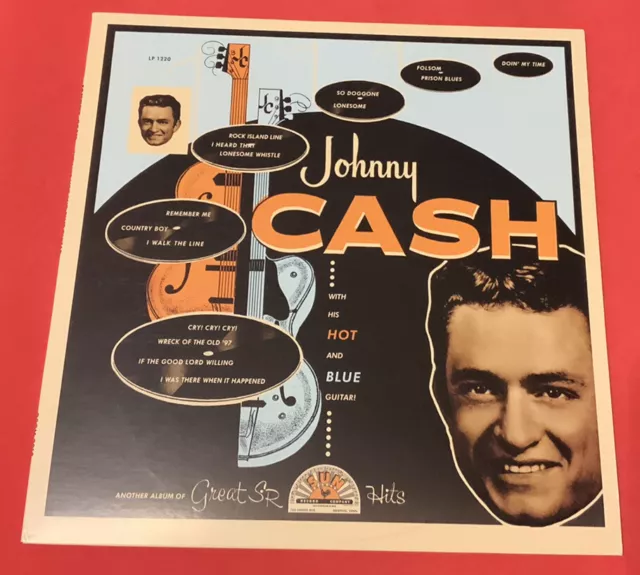 JOHNNY CASH WITH HIS HOT & BLUE GUITAR, Rare Ltd. Ed (3000) Blue Vinyl NearMint.