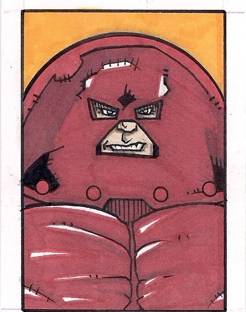 Original Artist Sketch Card - Juggernaut (Marvel) - Jeremy Peerboom