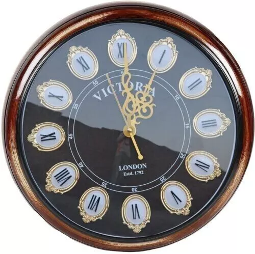 Horloge murale victorienne antique en bois 12 » Londres 1792 Cadeau cadeau...