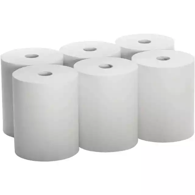 Culinware High Capacity TAD Towel rolls 10 inch Roll White, 6 Rolls