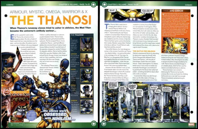 The Thanosi #TA-01 Villains - Cosmic Marvel Fact File Page