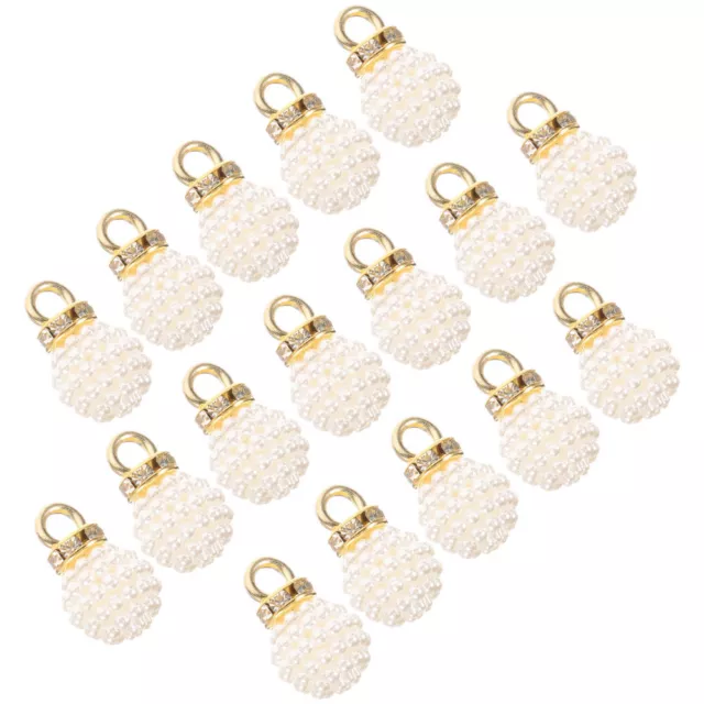 20 Pcs Jewelry Making Charms Beading Pearl Pendant Valentines Encanto Bags